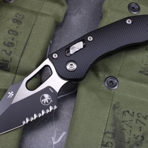 Microtech Stitch RAM-LOK S/E Fluted Back Aluminum - M390MK